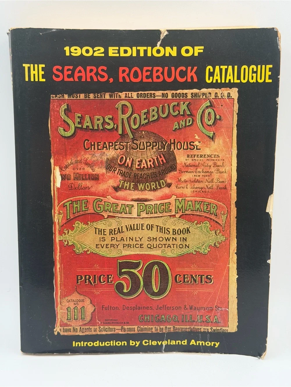 1902 Edition of The Sears, Roebuck Catalogue 1969 Vintage Paperback Book
